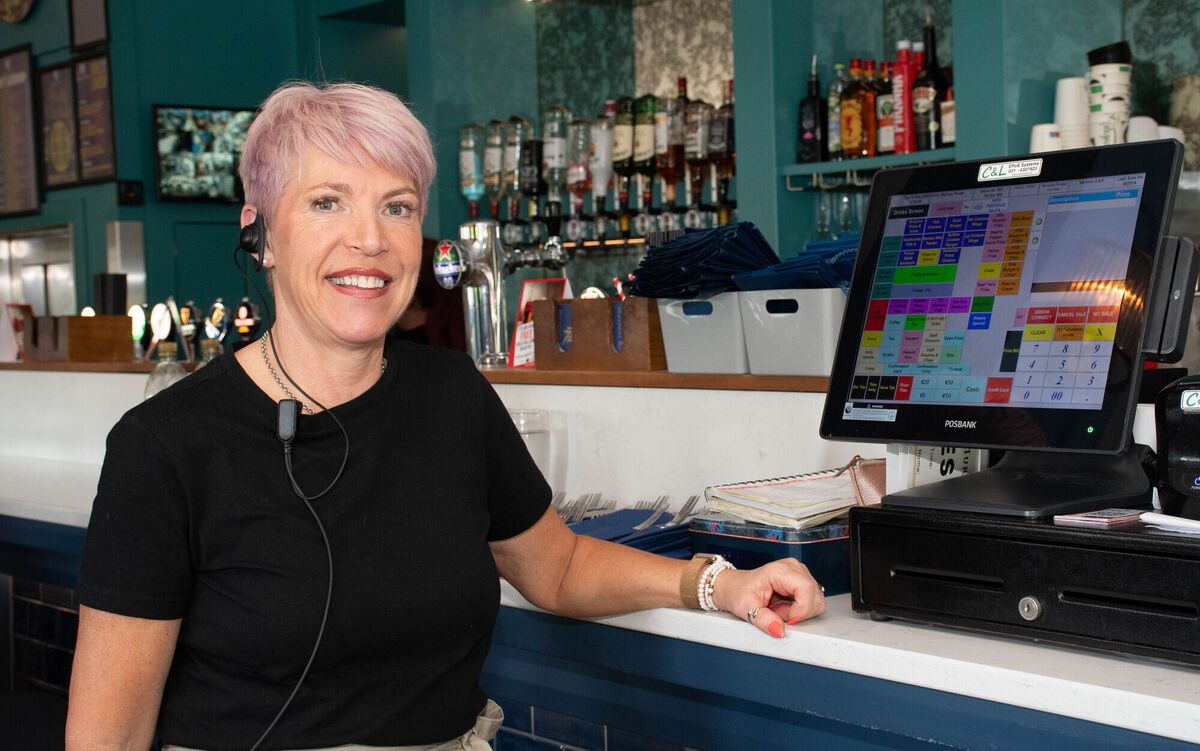 Marney Power beside the till at Murphys Rock Bar in Ballyvolane.	 Picture: Howard Crowdy
                    