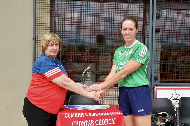 Linda Dorgan accepts the trophy. Picture: Noel Sweeney Linda Dorgan accepts the trophy. Picture: Noel Sweeney