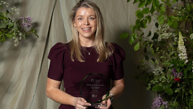 <p>Winner of STEM Professional – Sponsored by MSD Brinny: Clara Mulligan of HomeBot Ireland at the Network Ireland West Cork Businesswoman of the Year Awards 2026 in the Dunmore House Hotel. Picture: Darragh Kane</p>