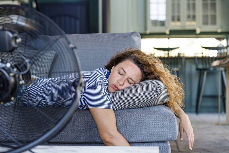 A fan can help to cool down your sleep environment. 
