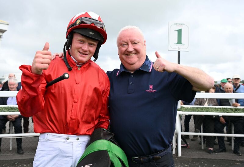 Jesse Evans and Sam Ewing win for trainer Noel Meade and owner Tom Singleton. Jesse Evans and Sam Ewing win for trainer Noel Meade and owner Tom Singleton.