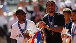Flavio Cobolli shares in PSG’s Champions League celebrations at Roland Garros Flavio Cobolli shares in PSG’s Champions League celebrations at Roland Garros