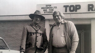 <p>Big Tom McBride with Donncha Ó Dúlaing. John Arnold selects Gentle Mother as his favourite song from Big Tom’s Monaghan</p>