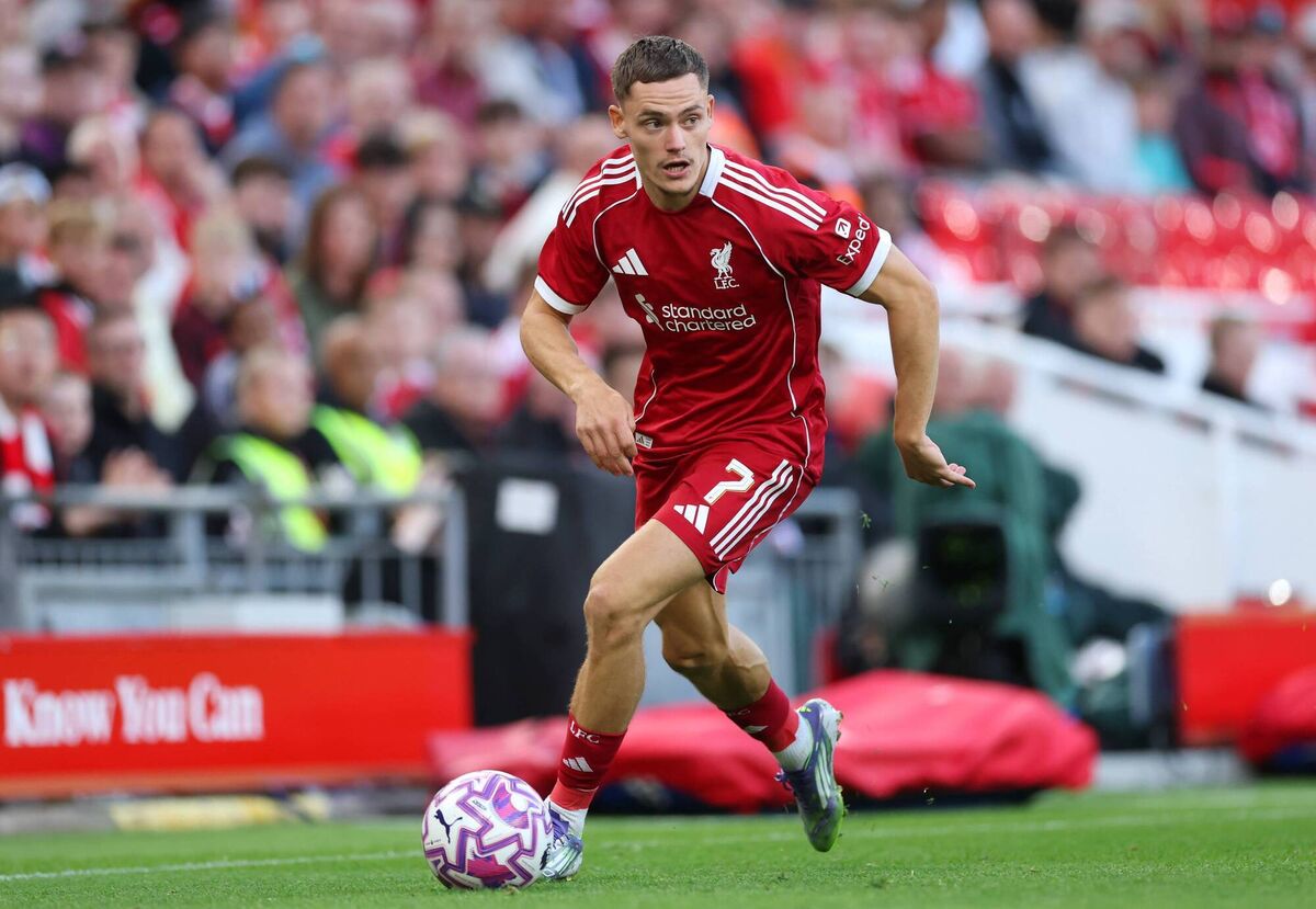 Germany's Florian Wirtz in action for  Liverpool 