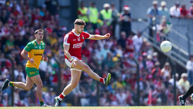 <p>Cork's Paul Walsh in action against Donegal in 2024. Picture: Nick Elliott/INPHO</p>
