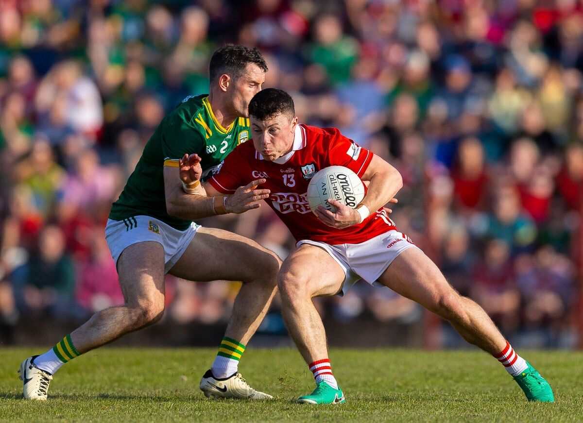 Cork's Mark Cronin with Donal Keogan of Meath. Picture: Tom O'Hanlon/INPHO Cork's Mark Cronin with Donal Keogan of Meath. Picture: Tom O'Hanlon/INPHO