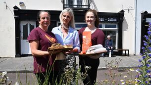 <p>Chris Cott, Ava Wymberry, and Laura Power of Zuni, a coffee and deli premises. <span class="contextmenu emphasis CaptionCredit">Pictures: Larry Cummins</span>
            </p>
