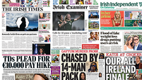 What the papers say: Saturday's front pages