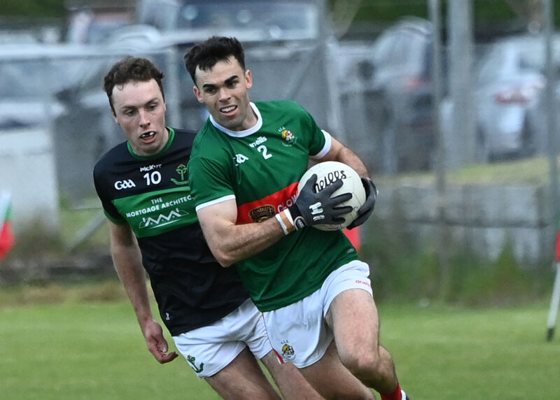 Clonakilty's David Lowney gets away from Nemo Rangers' Oisin Whyte. Picture: Martin Walsh. Clonakilty's David Lowney gets away from Nemo Rangers' Oisin Whyte. Picture: Martin Walsh.