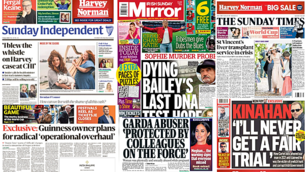 What the papers say: Sunday's front pages What the papers say: Sunday's front pages