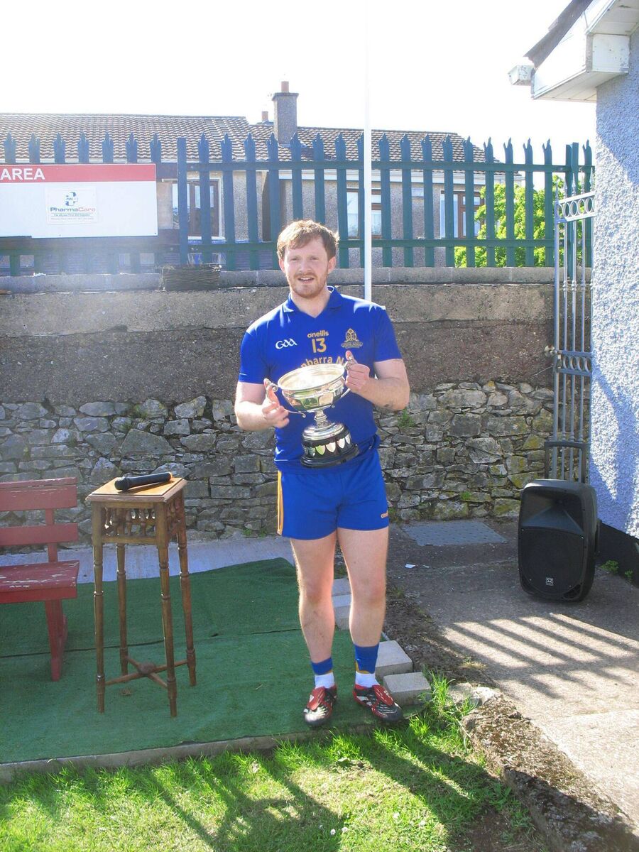 Ruairí O'Connor, St Finbarr's winning captain. Ruairí O'Connor, St Finbarr's winning captain.