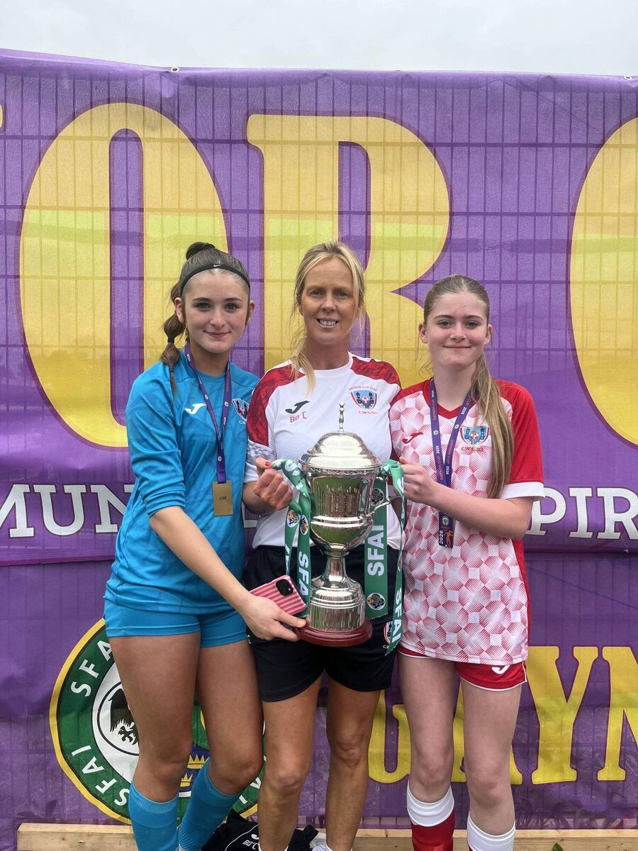 Wilton United players Emma O'Neill, Barbara O’Connell and Aoibhe Hartnett, all whom played a crucial role in Cork's Gaynor Cup success. Wilton United players Emma O'Neill, Barbara O’Connell and Aoibhe Hartnett, all whom played a crucial role in Cork's Gaynor Cup success.