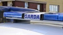 Blue lights on the roof of a Garda Siochana Irish police car