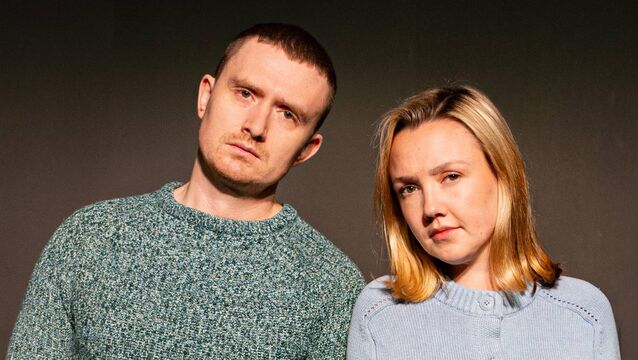 <p>Julie plays Marianne, a quantum physicist, while Aidan Moriarty plays a beekeeper. Picture: Celeste Burdon.</p> <p>Julie plays Marianne, a quantum physicist, while Aidan Moriarty plays a beekeeper. Picture: Celeste Burdon.</p>