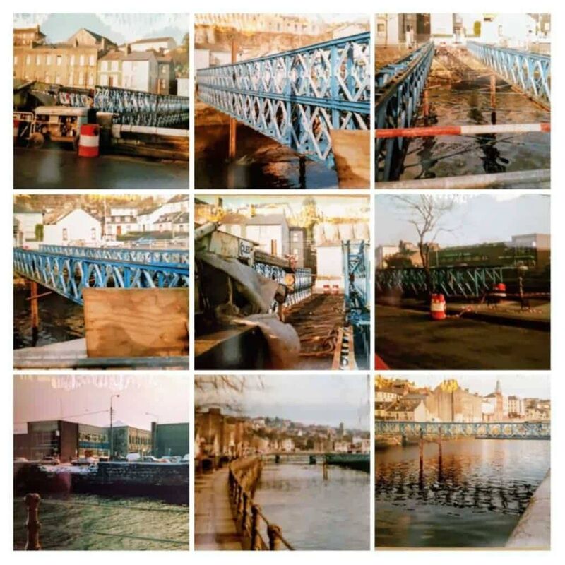 A composite of the Bailey Bridge in Cork city under construction in 1957, supplied by Fintan Bloss, taken by his brother Tony A composite of the Bailey Bridge in Cork city under construction in 1957, supplied by Fintan Bloss, taken by his brother Tony