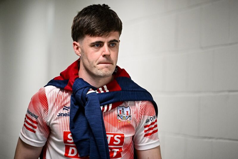 Injured Cork captain Darragh Fitzgibbon. Picture: Brendan Moran/Sportsfile Injured Cork captain Darragh Fitzgibbon. Picture: Brendan Moran/Sportsfile