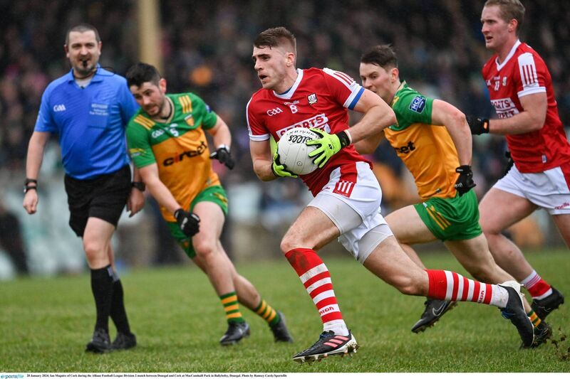 Cork's Ian Maguire on the move against Donegal. Picture: Ramsey Cardy/Sportsfile Cork's Ian Maguire on the move against Donegal. Picture: Ramsey Cardy/Sportsfile