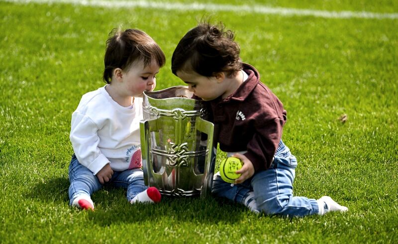 Future stars Lily and Luke King with the Liam MacCarthy Cup at the All-Ireland SHC launch at Blarney GAA Club on Tuesdya. Picture: Ray McManus/Sportsfile Future stars Lily and Luke King with the Liam MacCarthy Cup at the All-Ireland SHC launch at Blarney GAA Club on Tuesdya. Picture: Ray McManus/Sportsfile