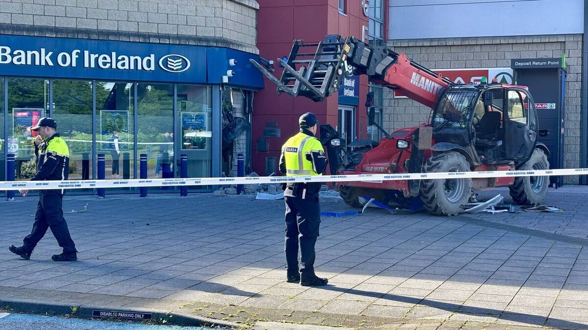 Telehandler used in theft of ATM from Bank of Ireland in east Cork