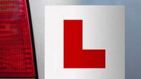 L Plate on car for learner driver