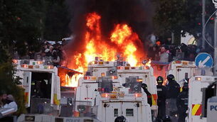 Northern Ireland suffers second night of unrest as rioters attack police Northern Ireland suffers second night of unrest as rioters attack police