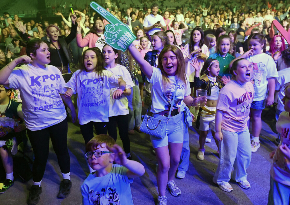 Young fans dancing at the K POP Forever! Tribute concert at The Marquee. Picture: Eddie O'Hare. Young fans dancing at the K POP Forever! Tribute concert at The Marquee. Picture: Eddie O'Hare.