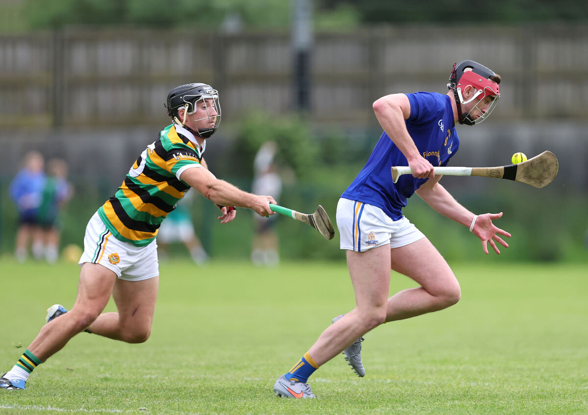  Ethan Twomey, St. Finbarr's, Simon Kennefick, Glen Rovers.  2026 Red FM Division 1 Hurling League, St. Finbarr's V's Glen Rovers, at Togher, Cork.