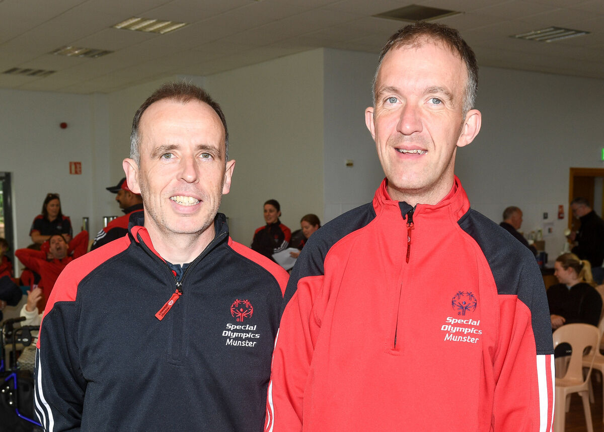 Noel Early and Michael Murray enjoying the party for team members representing Horizons on Team Munster in the upcoming Ireland Games. Noel Early and Michael Murray enjoying the party for team members representing Horizons on Team Munster in the upcoming Ireland Games.