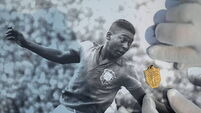 Pele winners’ medal among auction World Cup items expected to fetch €2.32m