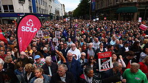 Thousands attend anti-racism rally in Belfast Thousands attend anti-racism rally in Belfast