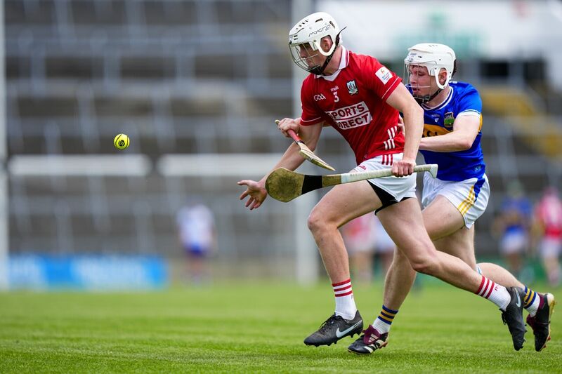 Finn Cahill of Cork in action against Tipperary's Zach O'Keeffe. Picture: Inpho/James Lawlor Finn Cahill of Cork in action against Tipperary's Zach O'Keeffe. Picture: Inpho/James Lawlor