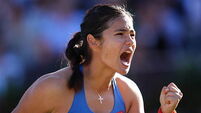 Emma Raducanu storms into Queen’s final after beating Iva Jovic on marathon day