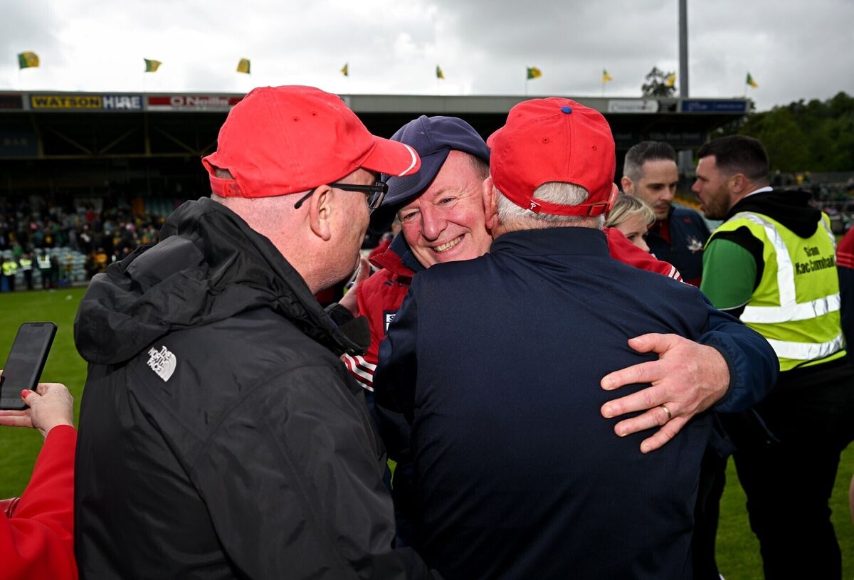 Cork manager John Cleary celebrates after the game. Picture: Ramsey Cardy/Sportsfile Cork manager John Cleary celebrates after the game. Picture: Ramsey Cardy/Sportsfile