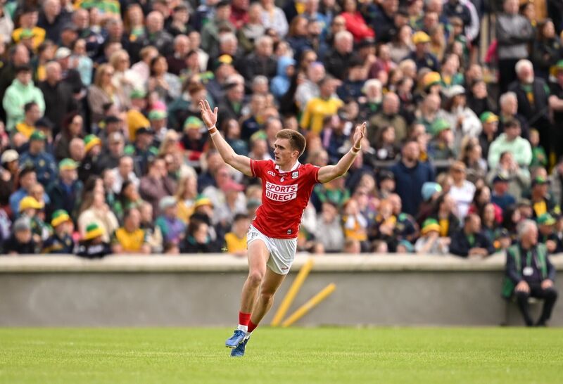 Tommy Walsh of Cork celebrates a two-point score against Donegal. Picture: Ramsey Cardy/Sportsfile Tommy Walsh of Cork celebrates a two-point score against Donegal. Picture: Ramsey Cardy/Sportsfile