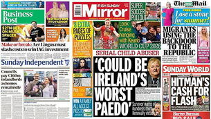 What the papers say: Sunday's front pages What the papers say: Sunday's front pages