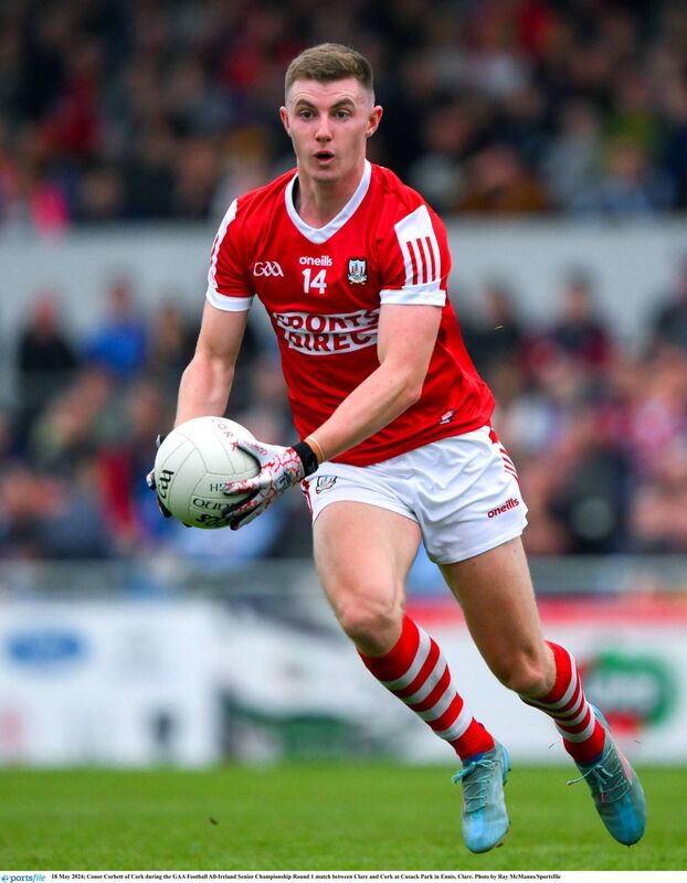 Conor Corbett of Cork in action in 2024. Picture: Ray McManus/Sportsfile Conor Corbett of Cork in action in 2024. Picture: Ray McManus/Sportsfile