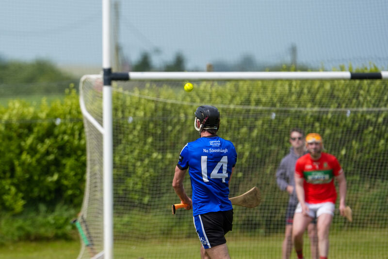 Luke Hackett scores a point for Sarsfields. Picture: Noel Sweeney Luke Hackett scores a point for Sarsfields. Picture: Noel Sweeney