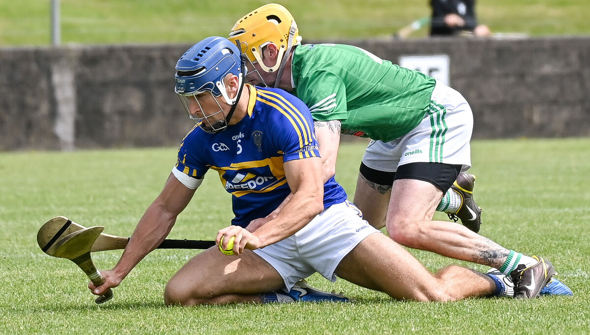 Carrigtwohill's Sean Walsh is fouled by Killeagh's Sean Long during their SHL clash at Carrigtwohill. Carrigtwohill's Sean Walsh is fouled by Killeagh's Sean Long during their SHL clash at Carrigtwohill.