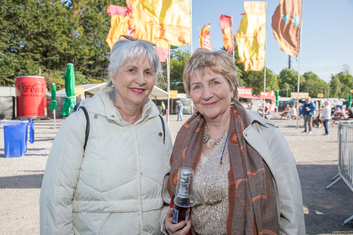 Eileen Kennedy, Ballinore, and Breda Mulcahy, Boulta, ahead of Imelda May's show Live at the Marquee. Picture: David Creedon