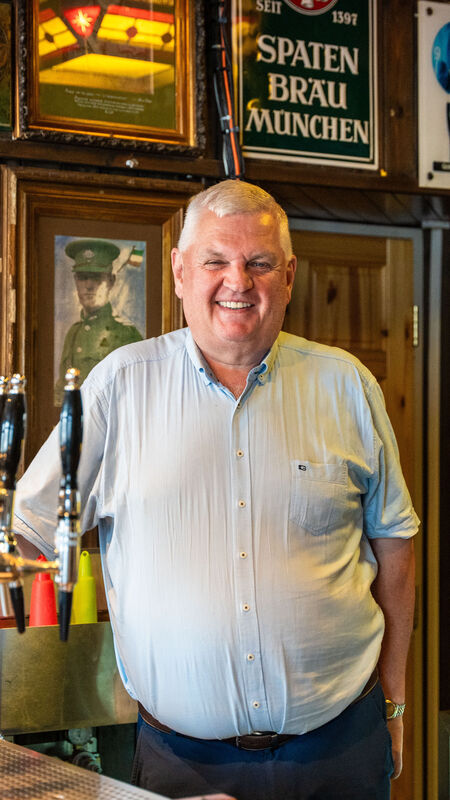 “When I was a young lad, people drank Guinness, Smithwicks, Bass, and pint bottles,” says Martin. “The only drink that we sell in a pint bottle now is cider.”  Picture: Noel Sweeney
                    