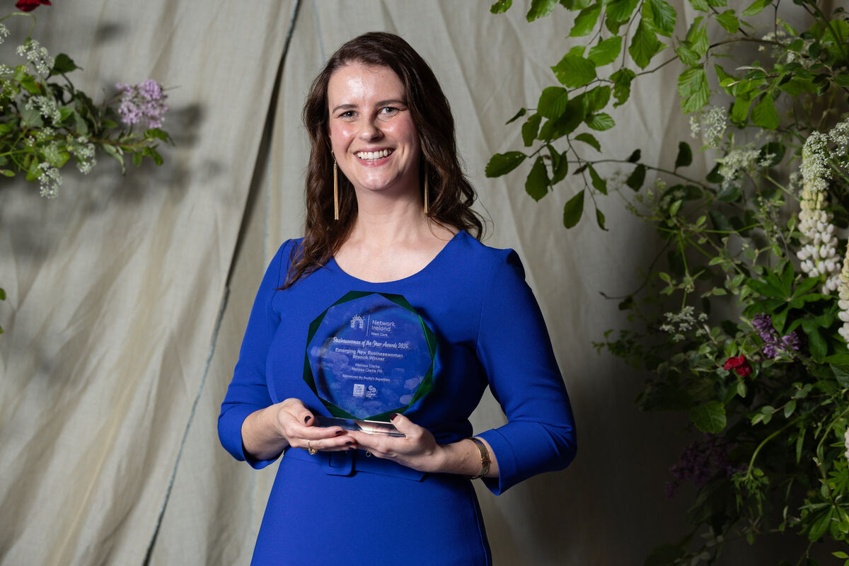 Winner of Emerging New Businesswoman – Sponsored by Scally’s of Clonakilty SuperValu: Melissa Clarke of Melissa Clarke PR at the Network Ireland West Cork Businesswoman of the year Awards. Picture: Darragh Kane Winner of Emerging New Businesswoman – Sponsored by Scally’s of Clonakilty SuperValu: Melissa Clarke of Melissa Clarke PR at the Network Ireland West Cork Businesswoman of the year Awards. Picture: Darragh Kane
