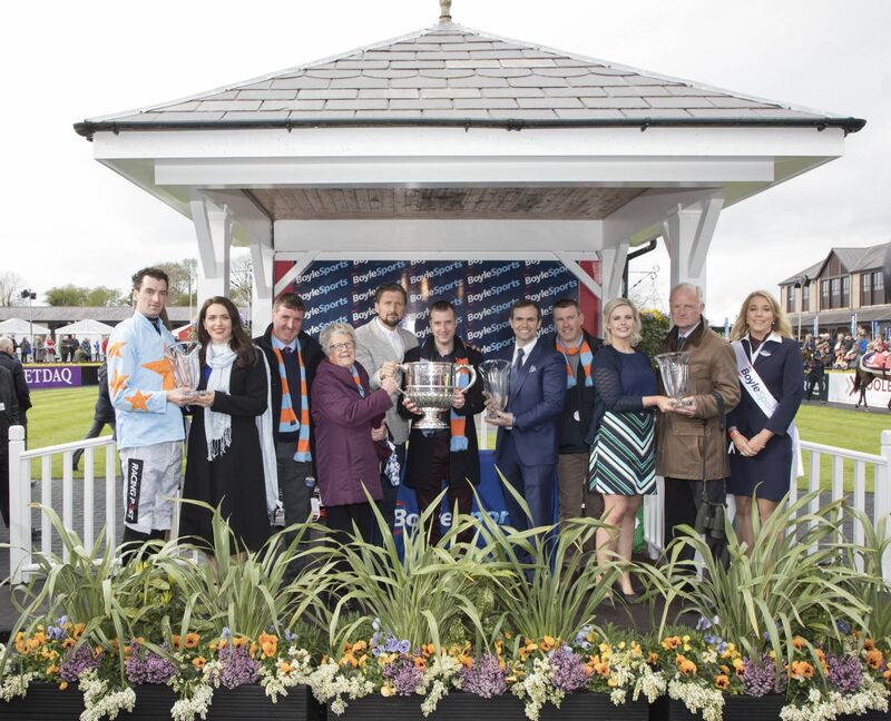The Un De Sceaux syndicate winners of the Boyle Sports Champion Steeplechase at Punchestown Festival, Naas, Kildare. Photo:Michael Donnelly. The Un De Sceaux syndicate winners of the Boyle Sports Champion Steeplechase at Punchestown Festival, Naas, Kildare. Photo:Michael Donnelly.