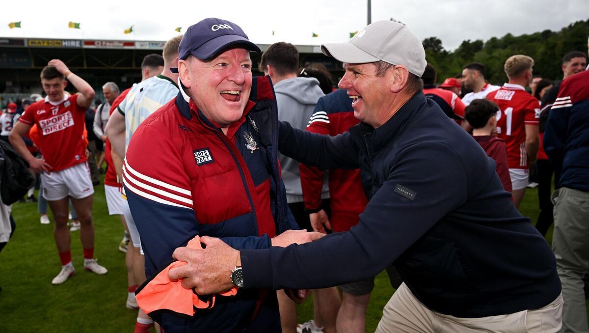 Cork manager John Cleary celebrates after the win over Donegal. Picture: Ramsey Cardy/Sportsfile Cork manager John Cleary celebrates after the win over Donegal. Picture: Ramsey Cardy/Sportsfile