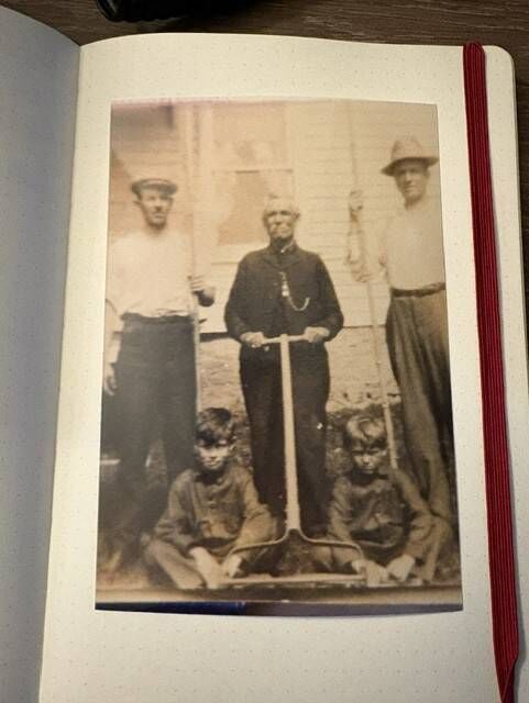 Michael Farrell (centre, dressed in black) 1843-1920- born in Boherbue, Rathcormac
