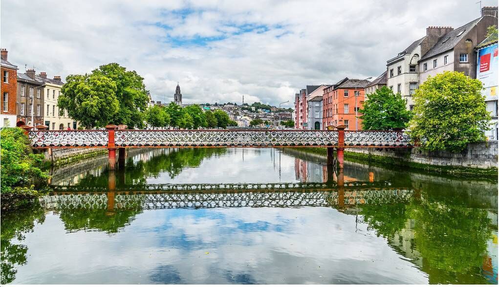 St Vincent's pedestrian bridge, Cork in more recent times. St Vincent's pedestrian bridge, Cork in more recent times.