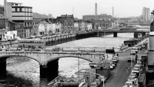 <p>Some of the bridges across the North channel of the River Lee, Cork in 1986.</p> <p>Some of the bridges across the North channel of the River Lee, Cork in 1986.</p>