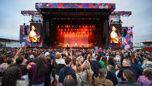 <p>Kingfishr pictured onstage during their sell out performance in Musgrave Park (Virgin Media Park). On Friday, Kodaline will perform at Musgrave Park, followed by CMAT on Saturday. Picture: Chani Anderson</p> <p>Kingfishr pictured onstage during their sell out performance in Musgrave Park (Virgin Media Park). On Friday, Kodaline will perform at Musgrave Park, followed by CMAT on Saturday. Picture: Chani Anderson</p>