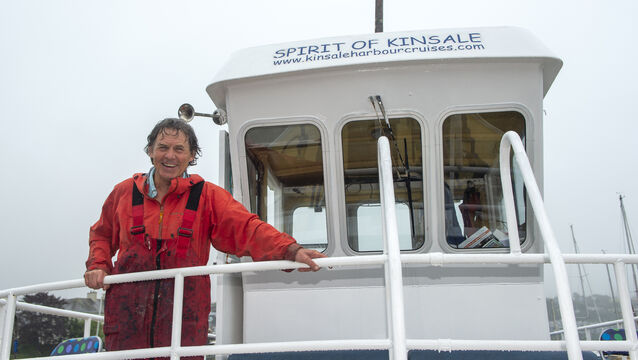 <p>Jerome Lordan aboard the Spirit of Kinsale where he spent 20 years doing daily harbour cruises.  Picture Dan Linehan</p>