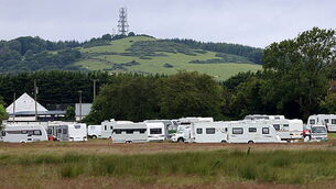 Traveller caravans ordered to leave the Curragh grounds Traveller caravans ordered to leave the Curragh grounds