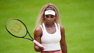 Serena Williams practises at Wimbledon ahead of grand slam return Serena Williams practises at Wimbledon ahead of grand slam return